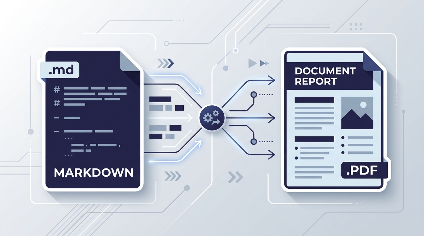 Converting Markdown documents into PDF format